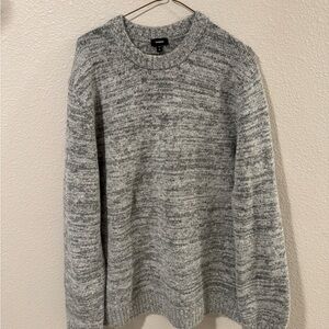 Express Men's Heather Gray Crewneck Sweater